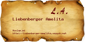 Liebenberger Amelita névjegykártya
